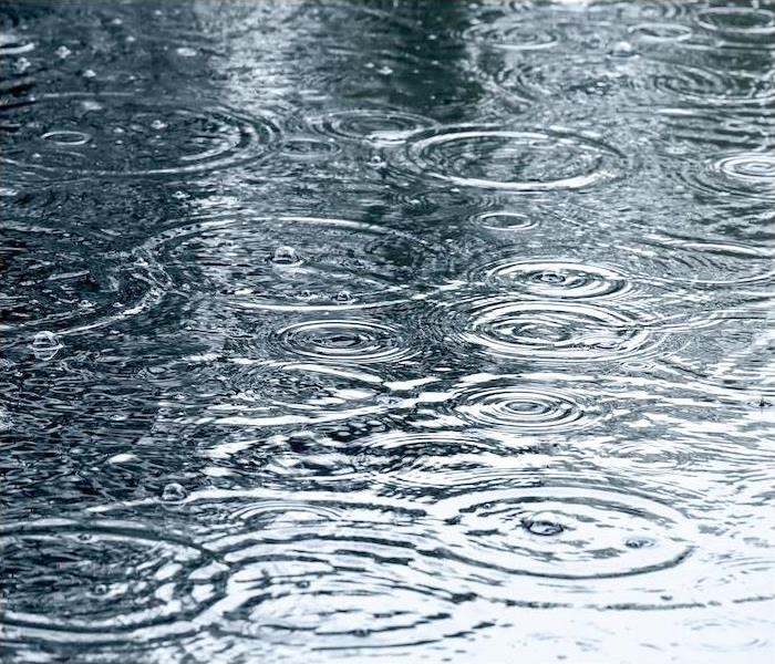  img src =”water” alt = "raindrops falling in a puddle of water creating ripples across the surface” >